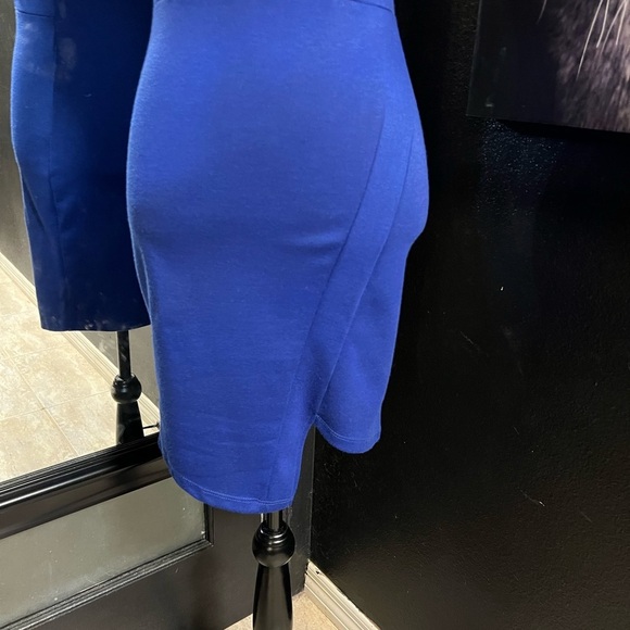 💙EUC-SEXY GUESS BLUE SPAGHETTI STRAP ASYMMETRICAL DRESS 💙SZ S - Picture 6 of 8